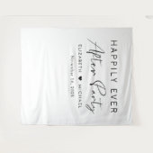 Gelukkig ooit na de Ontvangst van de bruiloft van  Wandkleed (Voorkant (horizontaal))