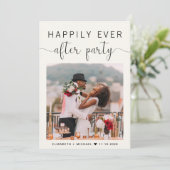 Gelukkig ooit na de ontvangst van de partijfoto va aankondiging (Staand voorkant)