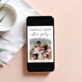 Gelukkig ooit na de ontvangst van de partijfoto va aankondiging