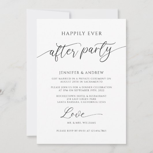 Gelukkig ooit na de ontvangst van de partijfoto va kaart (Voorkant)