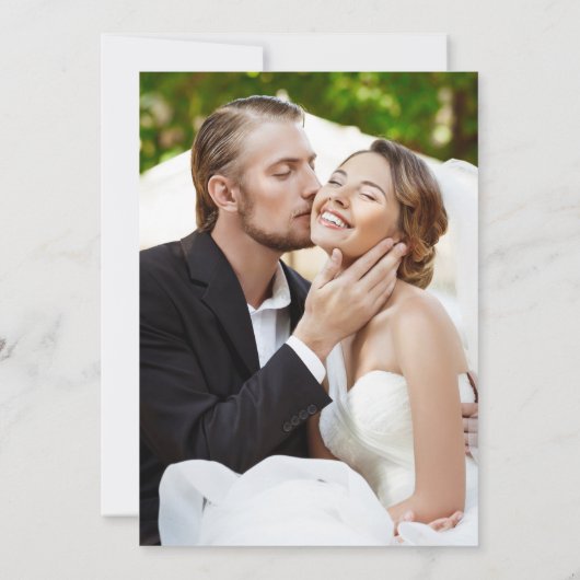 Gelukkig ooit na de ontvangst van de partijfoto va kaart (Achterkant)