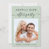 Gelukkig ooit na de ontvangst van de partijfoto va kaart (Voorkant)