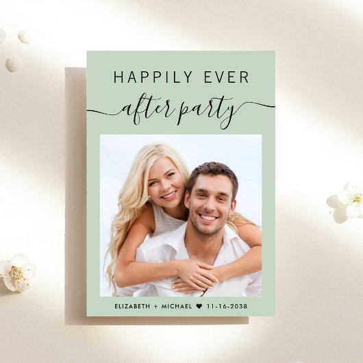 Gelukkig ooit na de ontvangst van de partijfoto va kaart