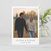 Gelukkig ooit na de ontvangst van de partijfoto va kaart (Staand voorkant)