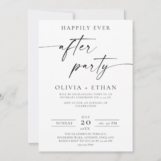 Gelukkig ooit na de ontvangst van de partijfoto va kaart (Achterkant)