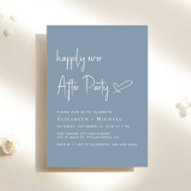 Gelukkig ooit na de ontvangst van een mosterdblauw