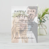 Gelukkig ooit na de ontvangst van foto-weddenschap kaart (Staand voorkant)