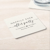 Gelukkig ooit na de Ontvangst van het Berichten va Kartonnen Onderzetters (Schuin)