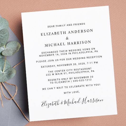 Gelukkig ooit na de ontvangst van het fotoweddensc