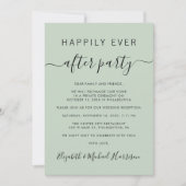 Gelukkig ooit na de ontvangst van het huwelijk met kaart (Voorkant)