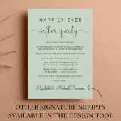 Gelukkig ooit na de ontvangst van het huwelijk met kaart