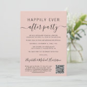 Gelukkig ooit na de ontvangst van het QR-huwelijk Kaart (Staand voorkant)