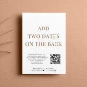 Gelukkig ooit na de ontvangst van het QR-huwelijk Kaart