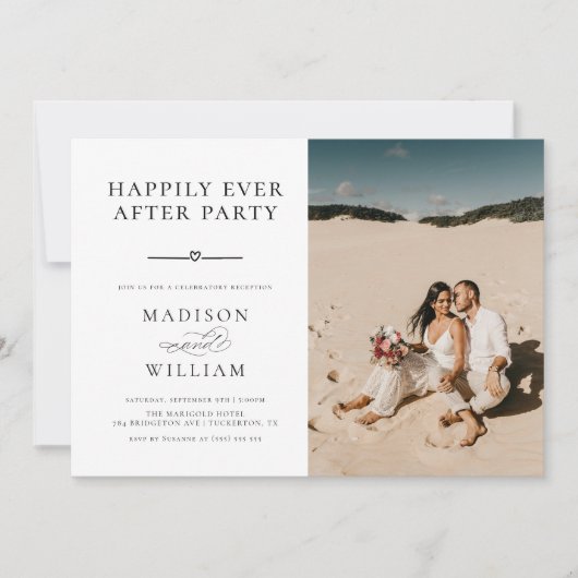 Gelukkig ooit na de Ontvangst van het Weddenschap Kaart (Voorkant)