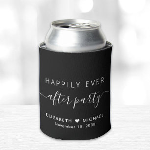 Gelukkig ooit na de ontvangst van het zwarte bruil blikjeskoeler