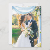 Gelukkig ooit na de ontvangst van huwelijksweddens kaart (Achterkant)