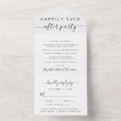 Gelukkig ooit na de Opname van het Kosteloosje van All In One Uitnodiging (Binnen)