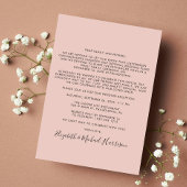 Gelukkig ooit na de partijfoto 'Blush Wedding' Aankondiging