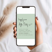 Gelukkig ooit na de party salie bruiloft receptie kaart