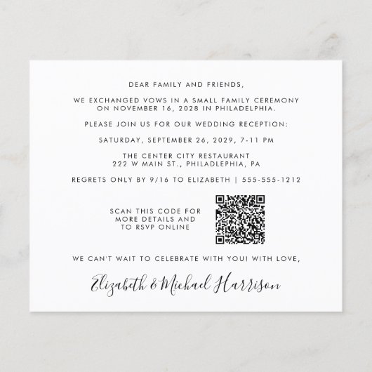 Gelukkig Ooit na de QR Code Weddenschap van de Fot (Achterkant)