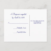 Gelukkig ooit na de reactiekaart uitnodiging briefkaart (Achterkant)