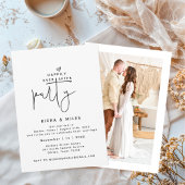 Gelukkig ooit na de receptie van het feest alleen  kaart