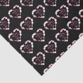 Gelukkig ooit na de roze reuzenhartbruiloft tissuepapier (Detail)