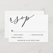 Gelukkig ooit na de RSVP-bijsluiterkaart Kaart (Voorkant / Achterkant)