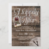 Gelukkig ooit na de Rustic Barn Fairytale bruiloft Kaart (Voorkant)