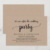 Gelukkig ooit na de Rustic Wedding Elopement Party Kaart (Voorkant / Achterkant)