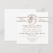 Gelukkig ooit na de uitnodiging van de bruiloft (Voorkant / Achterkant)