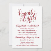 Gelukkig ooit na de uitnodiging van de bruiloft (Voorkant)