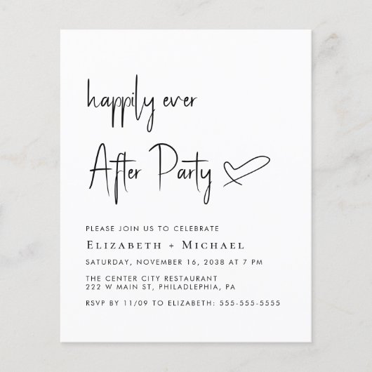 Gelukkig ooit na de Uitnodiging van de Ontvangst v (Voorkant)