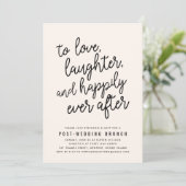 Gelukkig ooit na de uitnodiging van de Post Weddin (Staand voorkant)