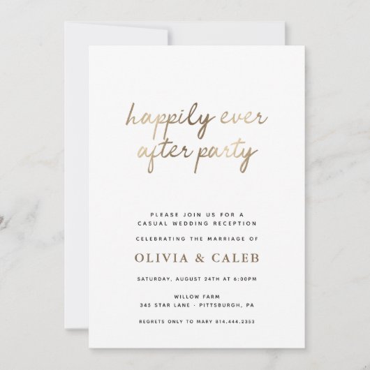 Gelukkig ooit na de uitnodiging van de Weddenschap (Voorkant)