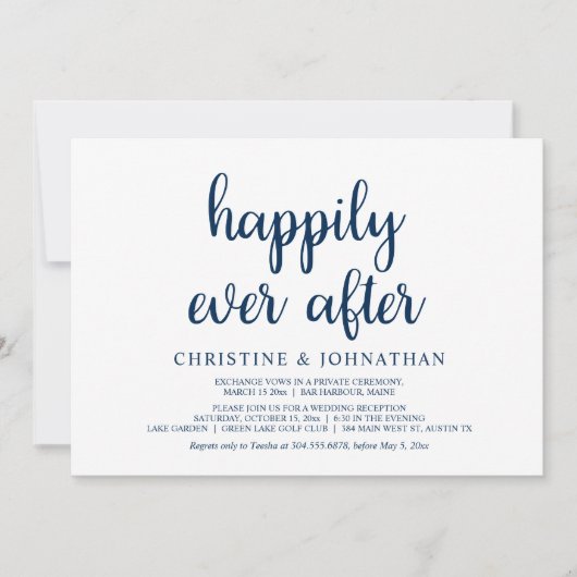 Gelukkig ooit na de uitzending van een weddenschap kaart (Voorkant)