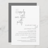 Gelukkig ooit na de uitzending van een weddenschap kaart (Voorkant / Achterkant)