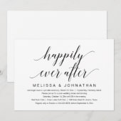 Gelukkig ooit na de uitzending van een weddenschap kaart (Voorkant / Achterkant)