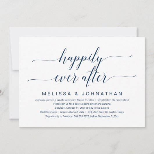 Gelukkig ooit na de uitzending van een weddenschap kaart (Voorkant)