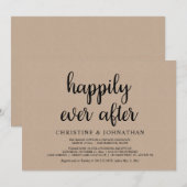 Gelukkig ooit na de uitzending van een weddenschap kaart (Voorkant / Achterkant)