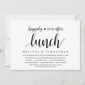 Gelukkig ooit na de weddenschapslunch kaart (Voorkant)