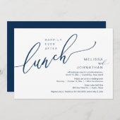 Gelukkig ooit na de weddenschapslunch kaart (Voorkant / Achterkant)