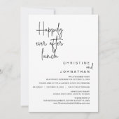 Gelukkig ooit na de weddenschapslunch kaart (Voorkant)