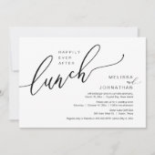 Gelukkig ooit na de weddenschapslunch kaart (Voorkant)