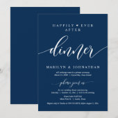 Gelukkig ooit na de wedstrijd Elopement Dinner Par Kaart (Voorkant / Achterkant)