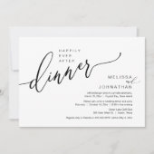 Gelukkig ooit na de wedstrijd Elopement Dinner Par Kaart (Voorkant)