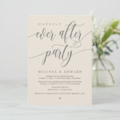 Gelukkig ooit na de wedstrijd Elopement Dinner Par Kaart (Staand voorkant)