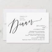 Gelukkig ooit na de wedstrijd Elopement Dinner Par Kaart (Voorkant)