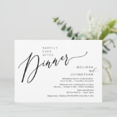 Gelukkig ooit na de wedstrijd Elopement Dinner Par Kaart (Staand voorkant)