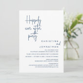 Gelukkig ooit na de wedstrijd Elopement Dinner Par Kaart (Staand voorkant)